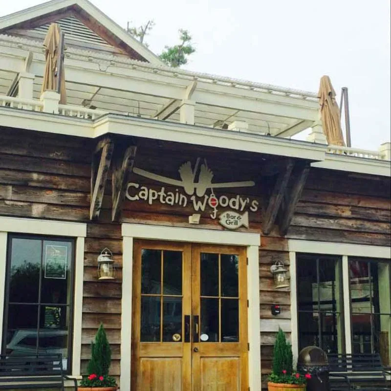 Captain Woody's venue exterior — the Hilton Head bar hosting the 2026 Outlaws for a Cause benefit concert